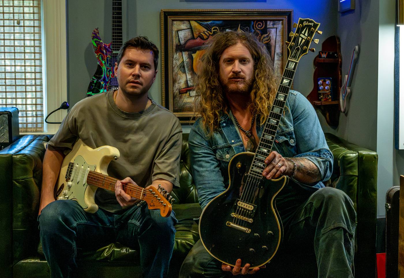 Tyler and Jared in the studio